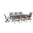 thumbnail image 1 of Cambridge Seasons 9-Piece Dining Set in Tan with Six Dining Chairs, Two Swivel Rockers and an Extra-Long Dining Table, 1 of 7