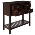 thumbnail image 1 of Cambridge Series Buffet Sideboard Console Table with Bottom Shelf ,Convenient and Concise(Espresso), 1 of 9