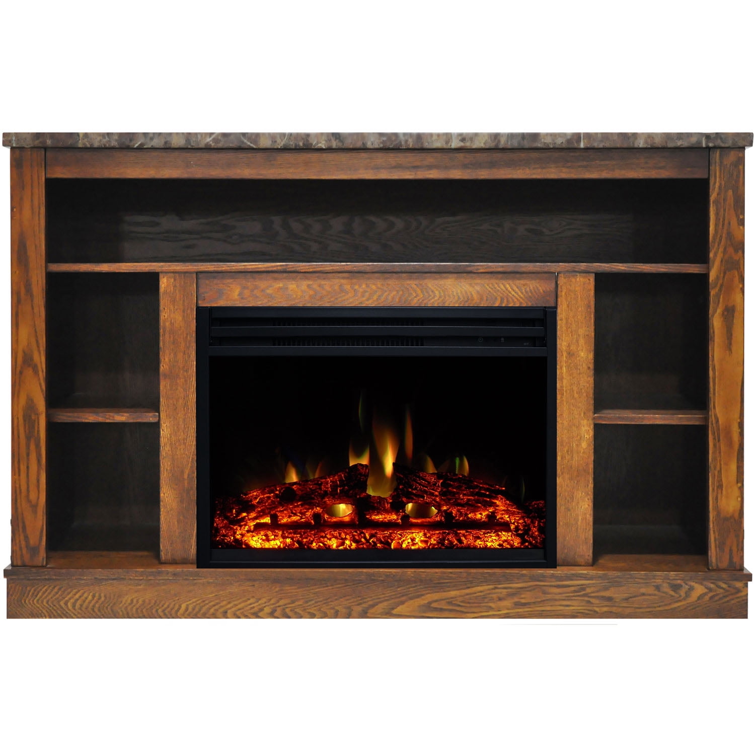 Freestanding electric fireplace clearance tv stand