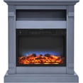 thumbnail image 1 of Cambridge Sienna 34'' Freestanding Electric Multi-Color LED Fireplace with Log Insert and Remote , Slate Blue, 1 of 5