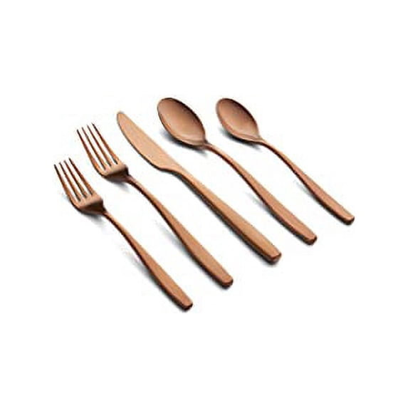 Cambridge Silversmiths Averie Copper Satin 20-Piece Flatware Set, Service for 4