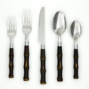 Cambridge Silversmiths Bamboo Dark 20-Piece Flatware Set, Service for 4