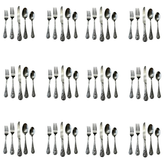 Cambridge Silversmiths Deer Stainless Steel 60pc Flatware Set (Service for Twelve)