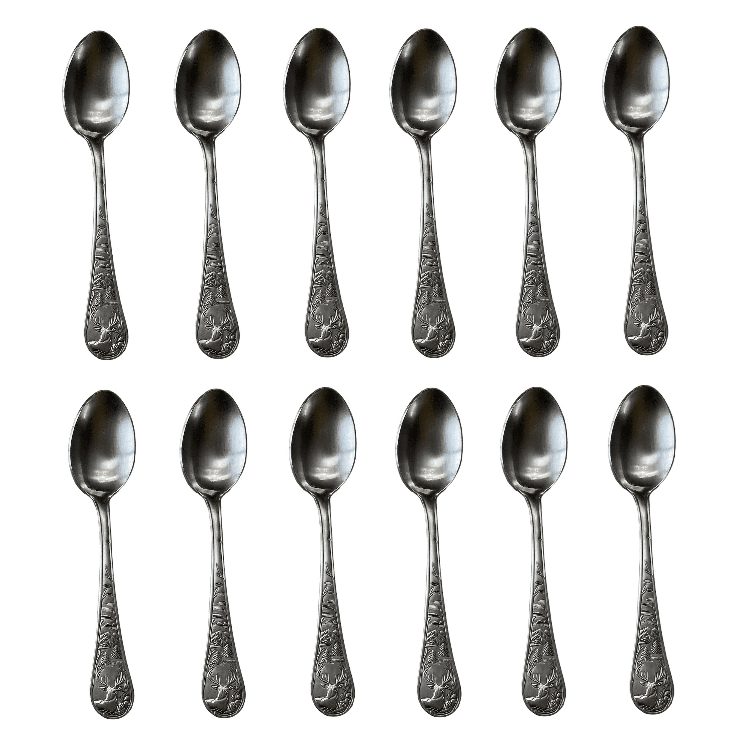 Cambridge Silversmiths Deer Stainless Steel Teaspoon (Set of
