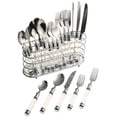 thumbnail image 1 of Cambridge Silversmiths Duplex Flatware Set with Chrome Caddy - Service for 4, 20 Piece, 1 of 1