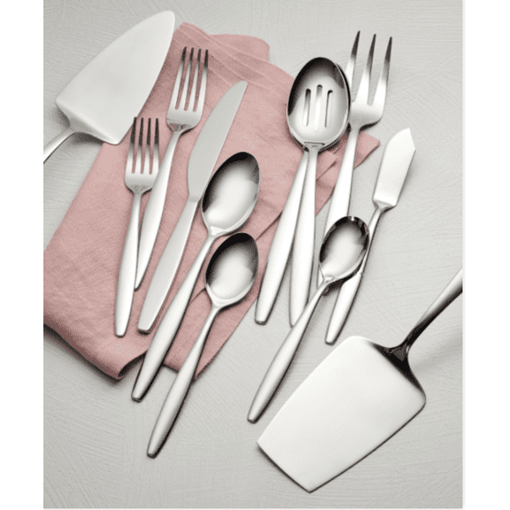 Cambridge Silversmiths Holton 67-Piece Flatware Set, Stainless Steel, Service for 12