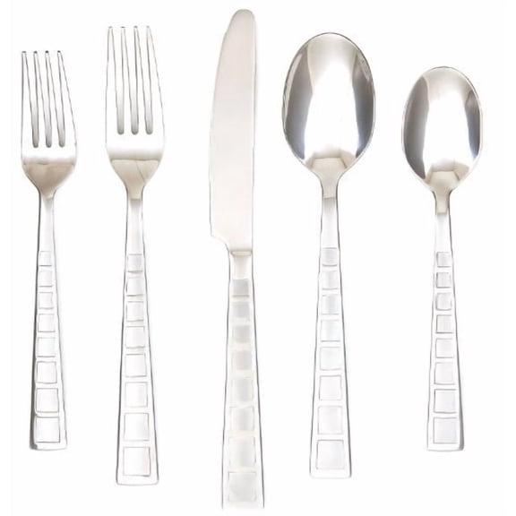 Cambridge Mosaic Sand Stainless Steel 20pc. Flatware Set
