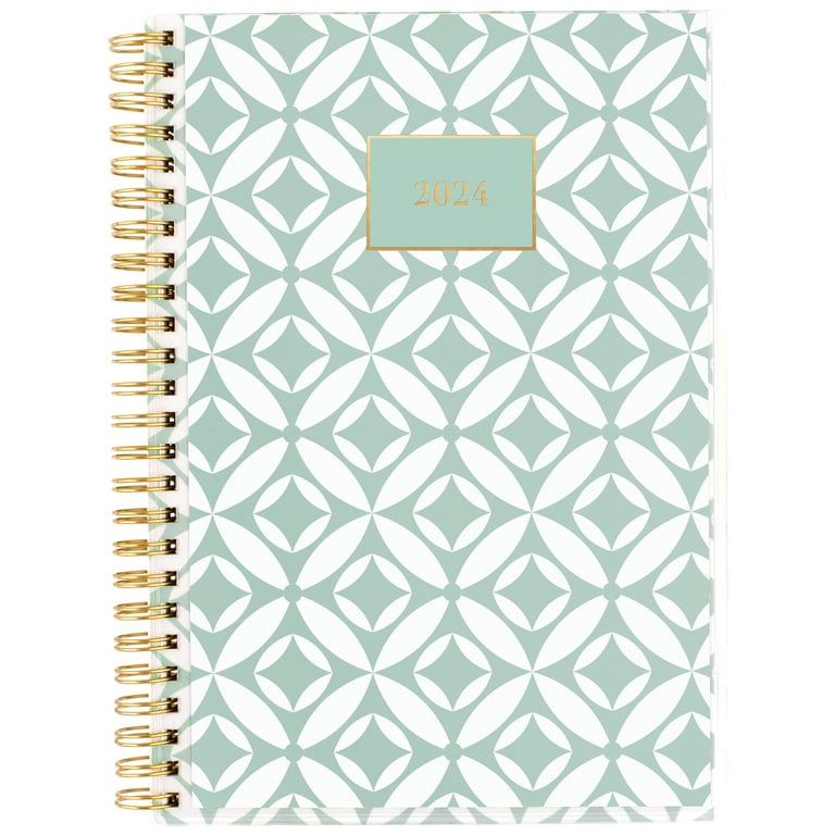 Weekly Planner - Undated Black/Gold Geometric Mini - Paper House