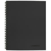 Cambridge Wirebound Legal Ruled Business Notebook, 80 Sheets, 8.25" x 11", Gray