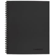 Cambridge Wirebound Legal Ruled Business Notebook, 80 Sheets, 8.25" x 11", Gray