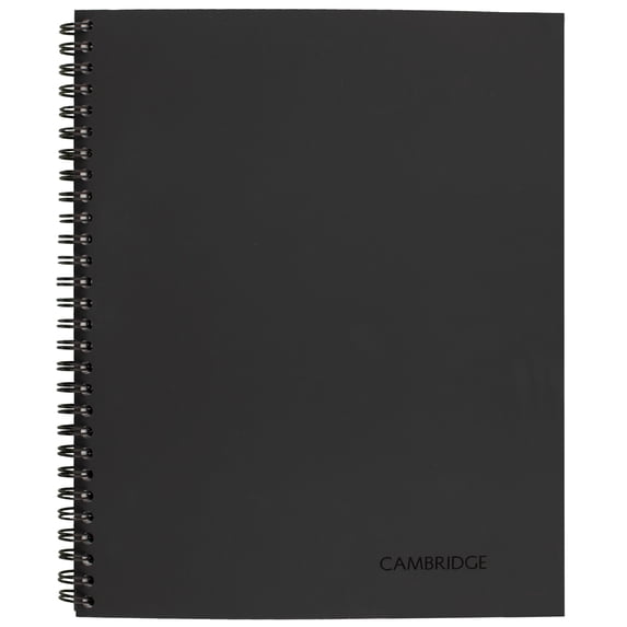 Cambridge Wirebound Legal Ruled Business Notebook, 80 Sheets, 8.25" x 11", Gray
