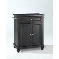 thumbnail image 1 of Cambridge Solid Black Granite Top Kitchen Island w Bun Feet, 1 of 5