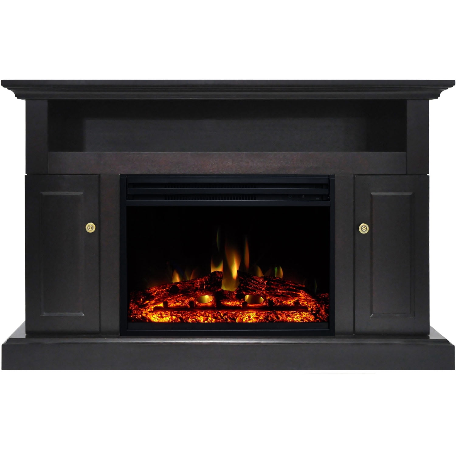 Cambridge Sorrento Electric Fireplace Heater with 47" Black TV Stand