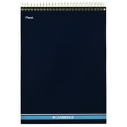 Cambridge Topbound Stiff-Back Wide Ruled Notebook 70 Sheets Navy Large 8 12 x 11
