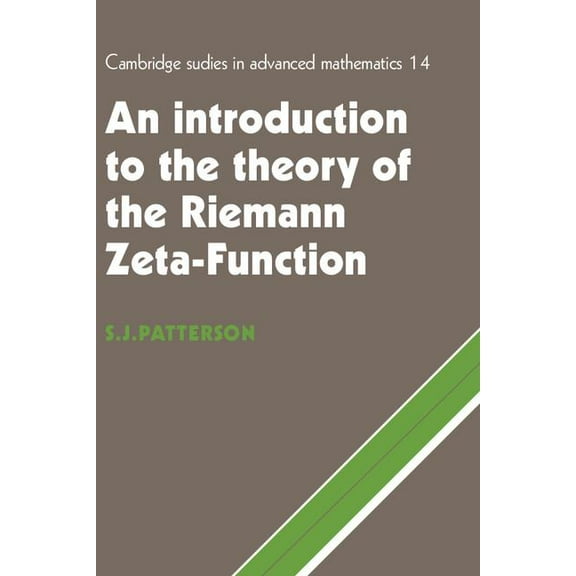 Cambridge Studies in Advanced Mathematic Intro Theo Riemann Zeta Function, Book 14, (Paperback)