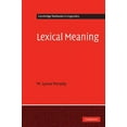thumbnail image 1 of Cambridge Textbooks in Linguistics Lexical Meaning, (Hardcover), 1 of 1