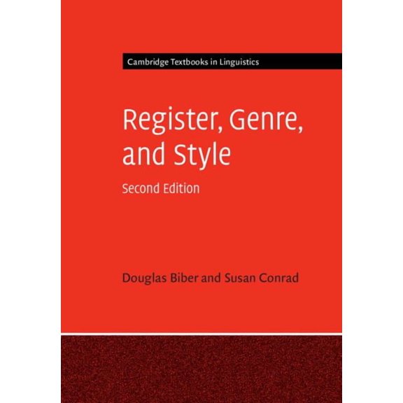 Cambridge Textbooks in Linguistics Register, Genre, and Style, (Hardcover)