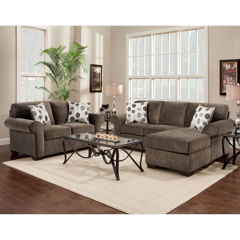 Cambridge Ventura 3-Piece Set: Chaise Sofa, Loveseat and Chair