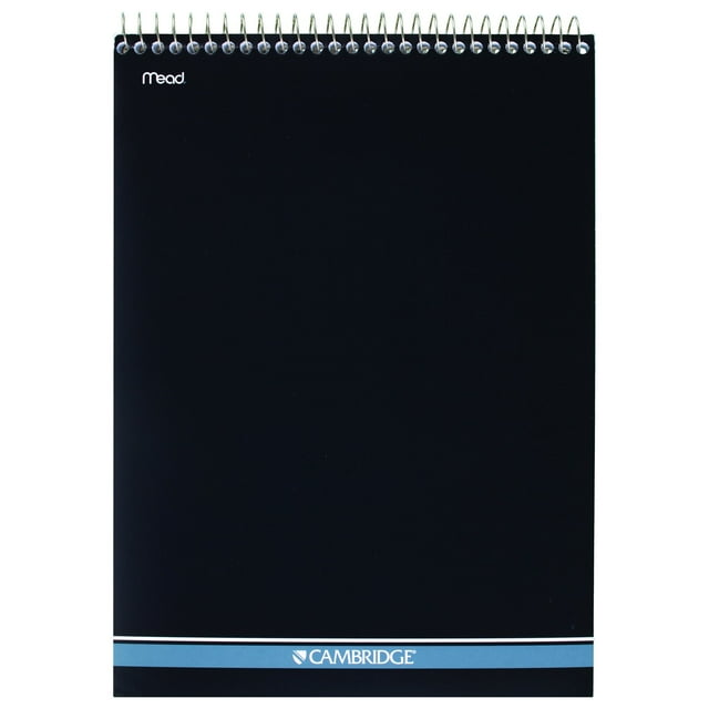 Cambridge Wirebound Action Planner Business Notebook 70 Sheets 8 12 x 11 Black -