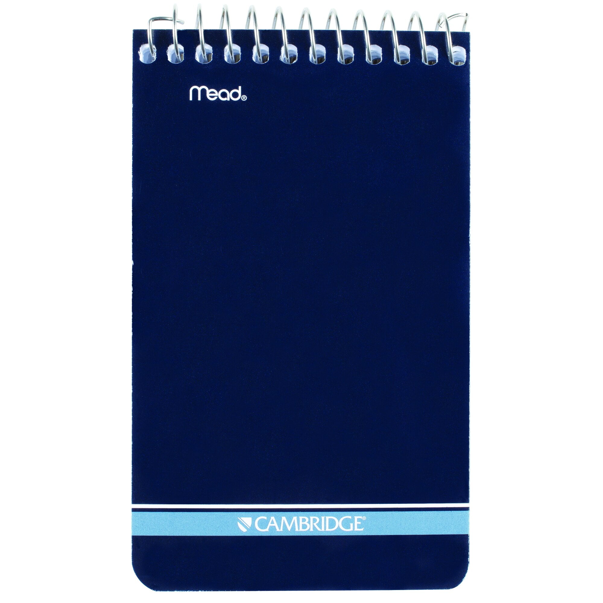 Cambridge Wirebound College Ruled Memo Book 70 Sheets Navy 3 x 5