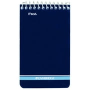 Cambridge Wirebound College Ruled Memo Book 70 Sheets Navy 3 x 5 - Steno & Memo