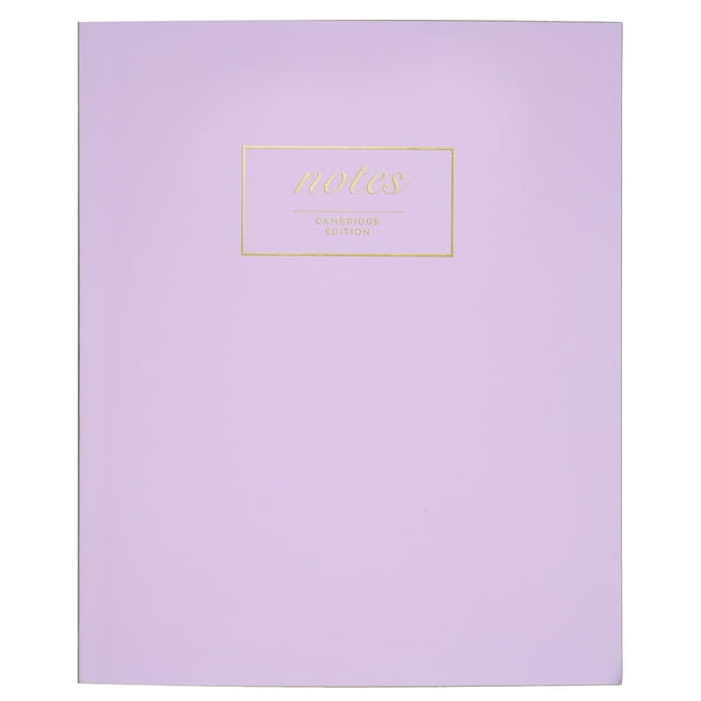 Cambridge Work Style Casebound Large Fashion Notebook Lavender - Meeting