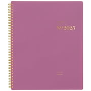 Cambridge WorkStyle Balance 2025 Weekly Monthly Planner, Red Violet, 8.5" x 11"