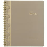 Cambridge Workstyle Notebook, 8 x 10, Timeless Taupe, Medium, Spiral, 80 Sheets