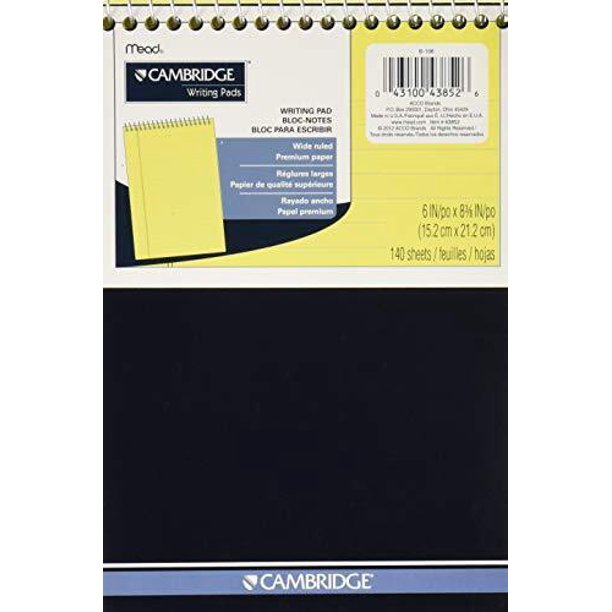 Cambridge Writing Pads 140 Sheet 6"x9"
