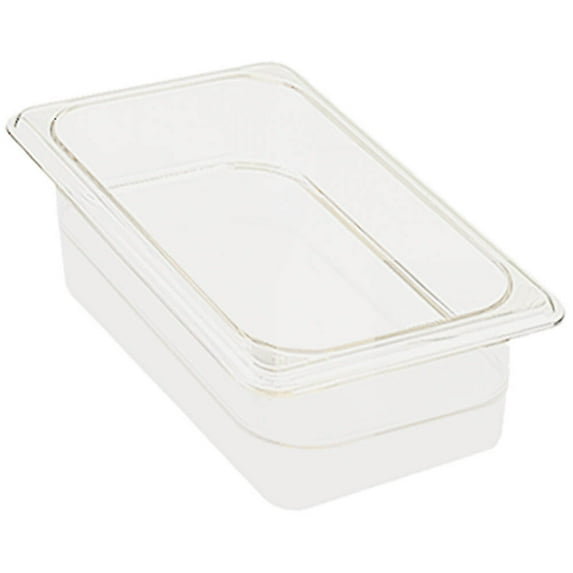 cambro 1/3 gn polycarbonate hotel pan, 2-1/2" deep, 6pk, white, 32cw-148