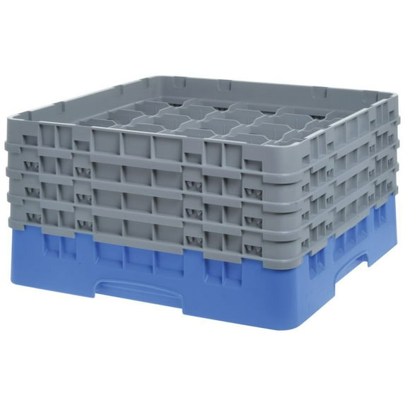Cambro Camrack 25 Compartment 8 1/2" Glass Rack, Blue (25S800168) Category: Ware washing Racks