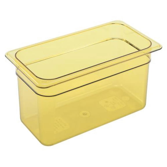 Cambro - 36HP150 - 1/3 Size 6 in Amber H-Pan High Heat Food Pan