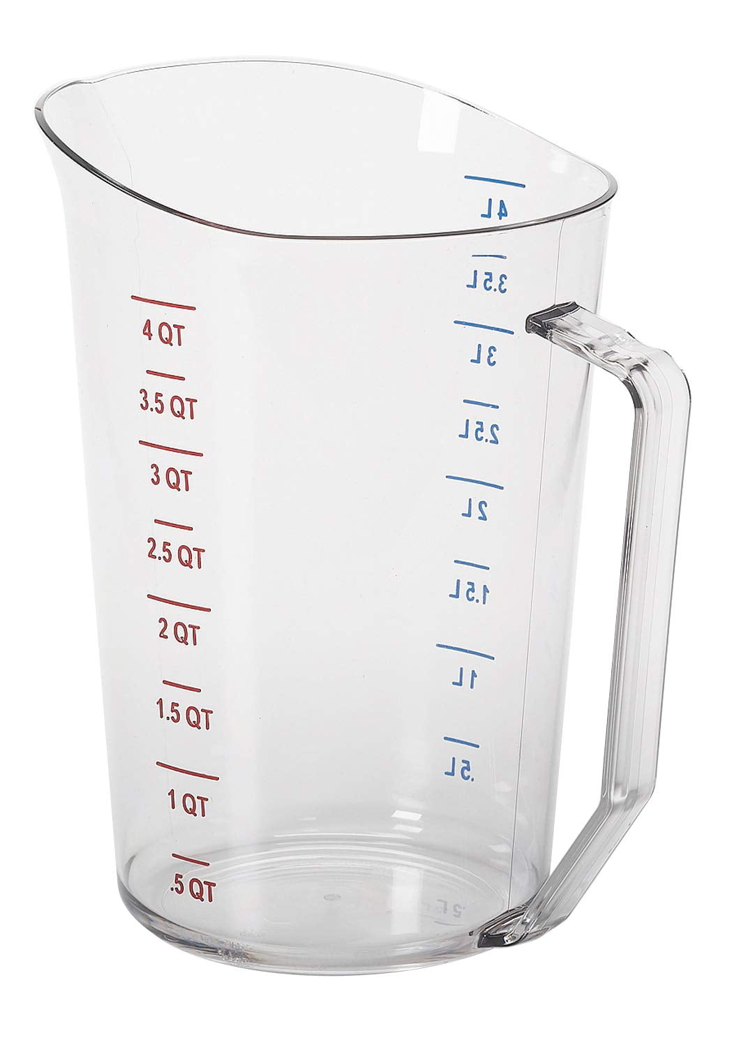 Cambro 4 Quart Clear Polycarbonate Liquid Measuring Cup