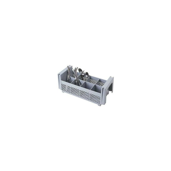 Cambro 8FBNH434151 8 Compartment Flatware Basket - Camrack Gray (67122)