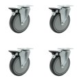 thumbnail image 1 of Cambro Beverage Service Cart Swivel Caster with Brake Replacement Set – SCC, 1 of 2