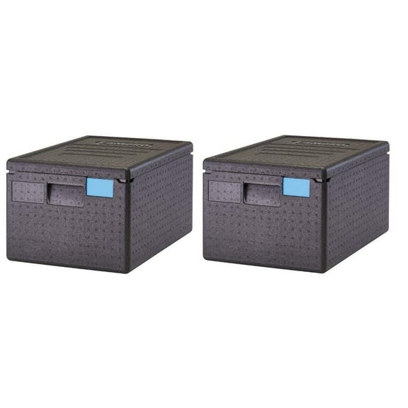 Cambro, Black EPP180SW110 Cam GoBox Top-Loader Food Pan Carrier, (Pack of 2)