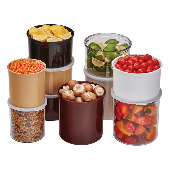 Cambro CCP12152 1.2 Qt. Clear Round Crock with Lid