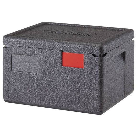 Cambro Cam GoBox Black Plastic Top Loading Half Size Pan Carrier - 15 2/5"L x 13"W x 10 1/10"H
