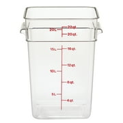 Cambro Clear 22QT Square Food Container 22SFSCW135