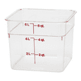 thumbnail image 1 of Cambro Clear 6QT Square Food Container 6SFSCW135, 1 of 4