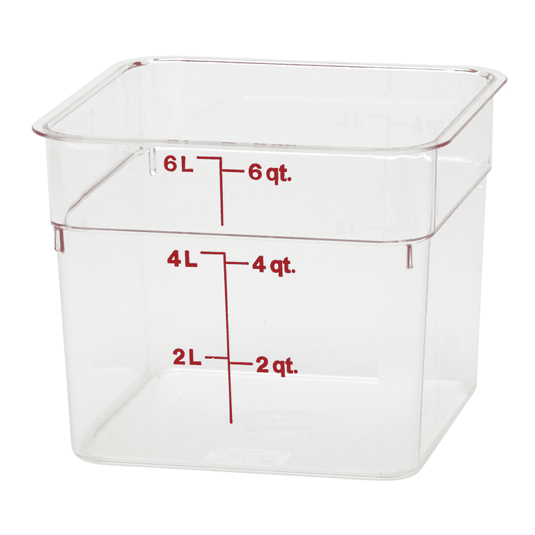 6 Qt Clear Food Container, Cambro 6SFSPROCW135