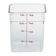 Cambro Clear 8QT Square Food Container 8SFSCW135