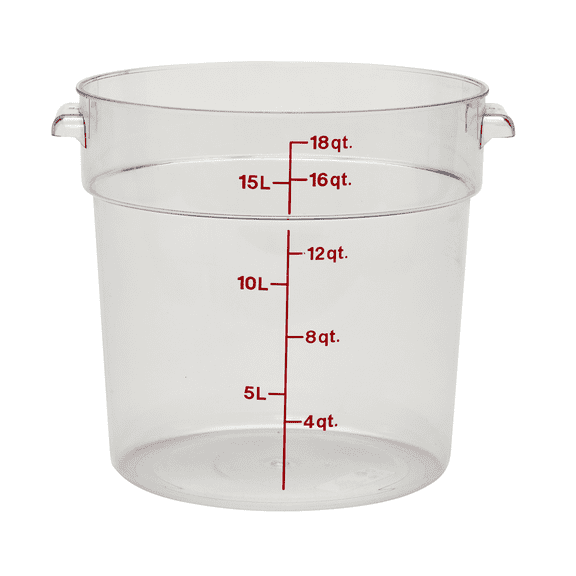 Cambro Clear Round Food Storage Container 18QT