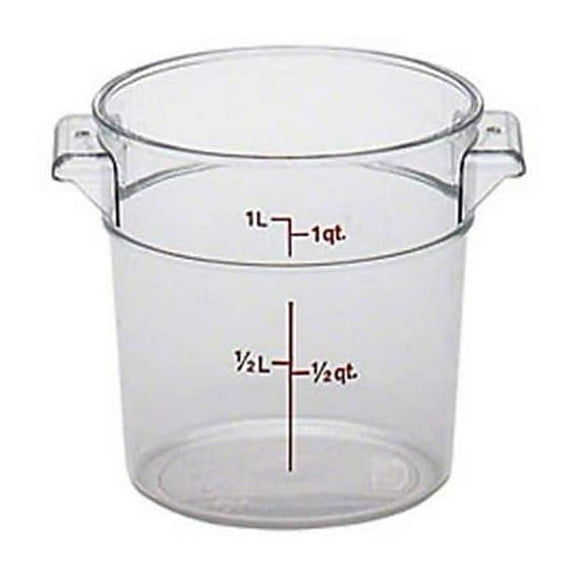 Cambro Clear Round Food Storage Container 1QT
