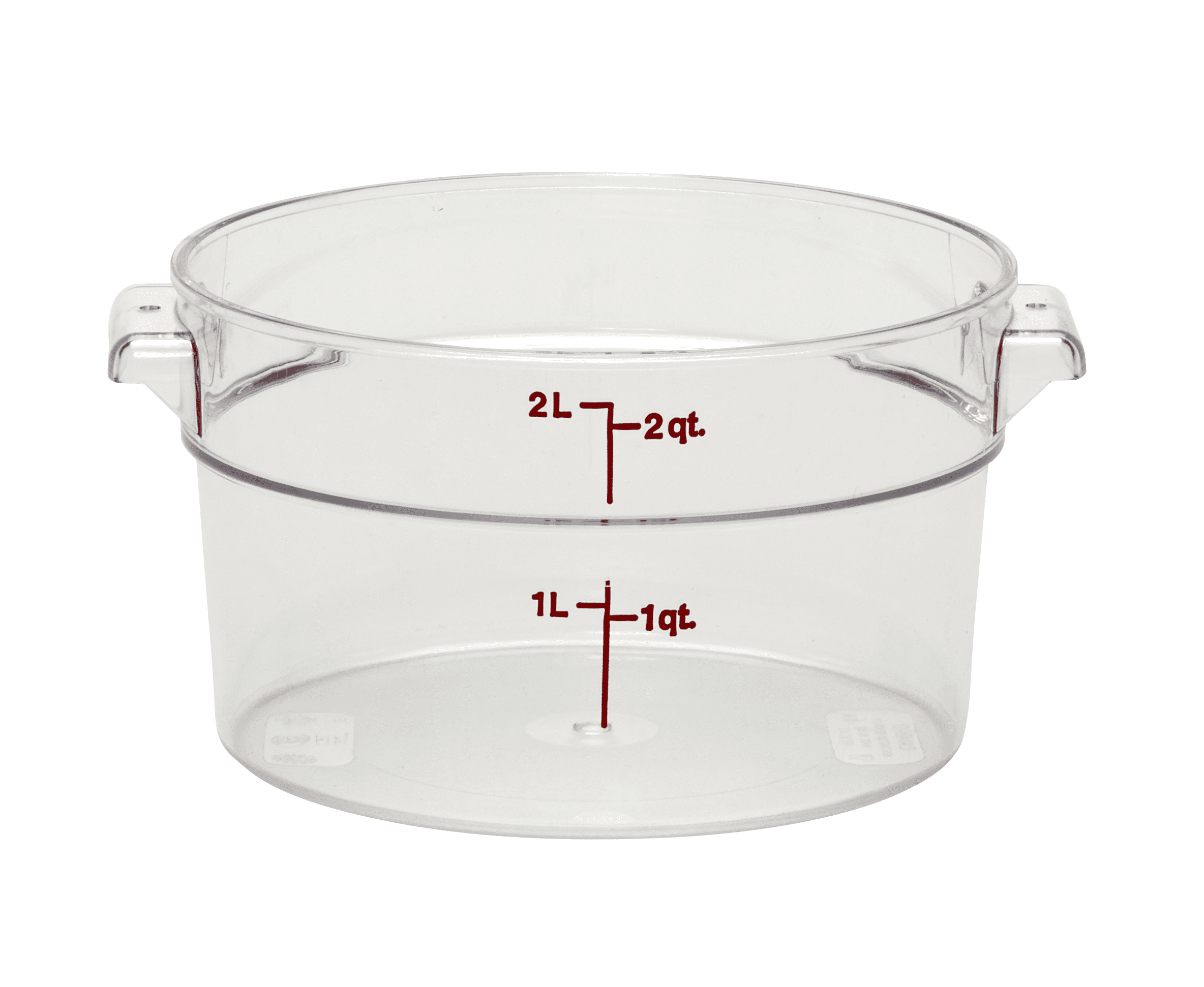 Cambro Clear Round Food Storage Container 2QT