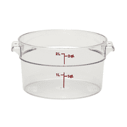 Cambro Clear Round Food Storage Container 2QT