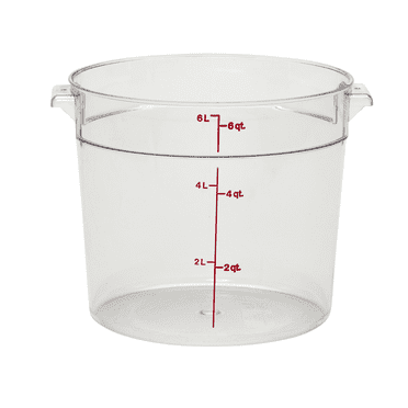 Cambro Clear Round Food Storage Container 6QT