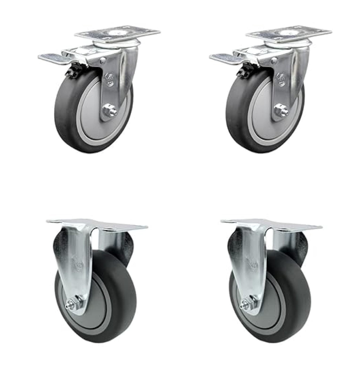 Cambro Dish Caddies Replacement Caster Set – Includes 2 Swivel with ...