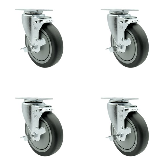 Cambro H06001 Dish Caddies Swivel Caster with Brake Replacement Set  SCC