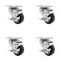 thumbnail image 1 of Cambro Ingredient Bin Camcrisper Swivel Caster with Brake Replacement Set - SCC, 1 of 2